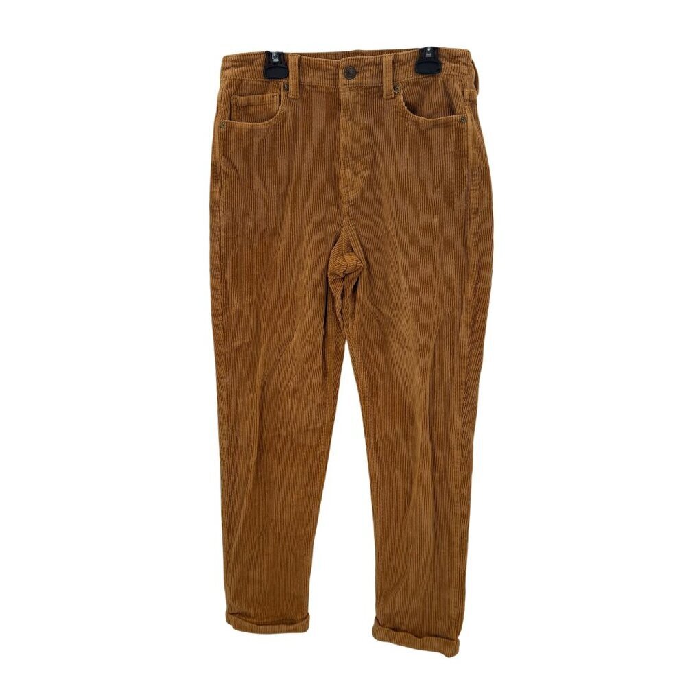American Eagle Mustard Corduroy Super Stretch Womens Pants Size 4